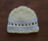 Easy crochet preemie beanie baby hat