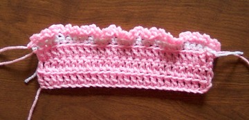 Free Basic Crochet Ruffle Border Pattern