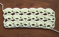 Crochet-v stitch xlarge shells