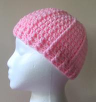 Crochet Ribbed Beanie Hat