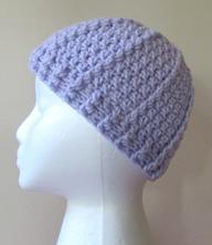 Crochet Ribbed Messy Bun Beanie Hat