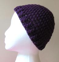 Simple Crochet Hat With Ribbed Border
