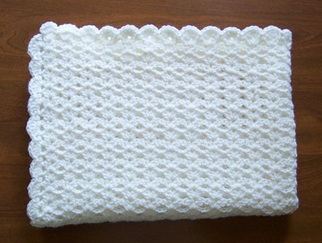 Crochet Double v-stitch afghan