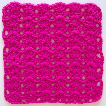 Crochet Double V Stitch Dish Cloth Pattern