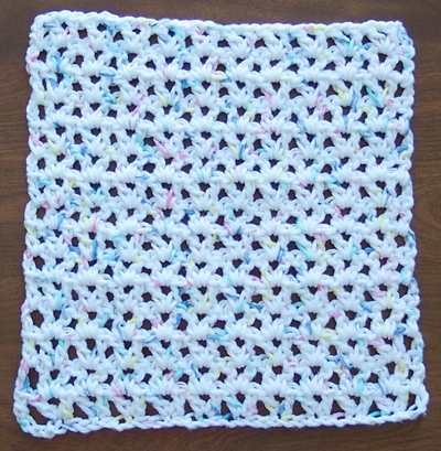 V Stitch Dish Cloth